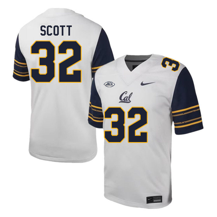 Men's Under Armour White Cal Bears Custom Replica Football Jersey